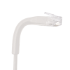 mini patch cord cat6a ultra slim 15 cm blanco – ahorra espacio sin organizadores, con bota flexible