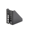 par de sujetadores para instalación de equipo rackeable en placa o pared (hasta 2u), puede soportar 10 kg
