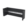 riel de 35 mm con soporte para rack de 19" 4ur