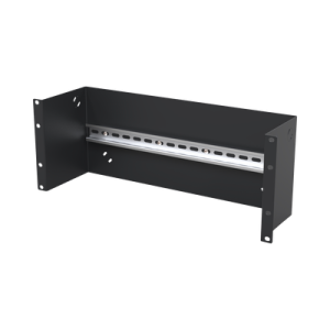 riel de 35 mm con soporte para rack de 19" 4ur