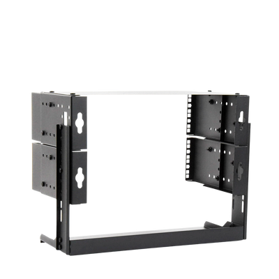 rack abierto de montaje en pared, de 19in, 5 unidades de rack, profundidad ajustable (8" a 12") con charola de uso múltiple. rack abierto de montaje en pared, de 19in, 5 unidades de rack, profundidad ajustable (8" a 12") con charola de uso múltiple.