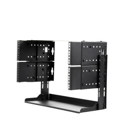 rack abierto de montaje en pared, de 19in, 5 unidades de rack, profundidad ajustable (8" a 12") con charola de uso múltiple. rack abierto de montaje en pared, de 19in, 5 unidades de rack, profundidad ajustable (8" a 12") con charola de uso múltiple.