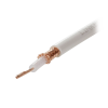 carrete de 100 metros de cable tipo rg58au, con forro blanco