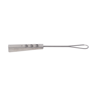 remate tipo grapa para cable drop plano