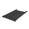 charola ventilada para soportar equipos en rack, profundidad ajustable de 495 a 965 mm, 1u, color negro