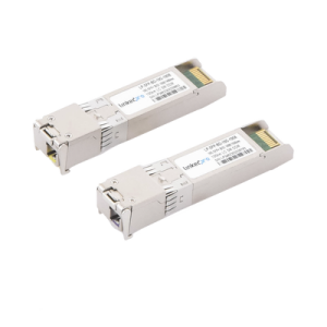 transceptores Ópticos bidireccionales sfp+ (mini gbic) / monomodo 1490 & 1550 nm / 10 gbps / 10gbase bx / conector lc/upc simplex / ddm / hasta 100 km / 2 piezas