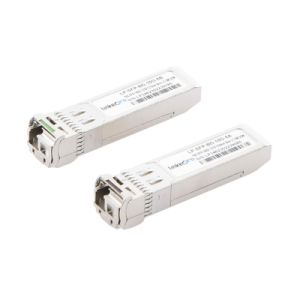 transceptores Ópticos bidireccionales sfp+ (mini gbic) / monomodo 1270 & 1330 nm / 10 gbps / 10gbase bx / conector lc/upc simplex / ddm / hasta 5 km / 2 piezas