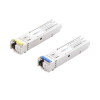 transceptores Ópticos bidireccionales sfp (mini gbic) / monomodo 1310 & 1550 nm / 1.25 gbps / 1000base bx / conector lc/upc simplex / ddm / hasta 10 km / 2 piezas