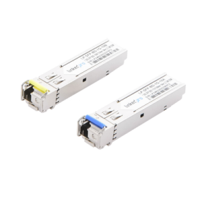 transceptores Ópticos bidireccionales sfp (mini gbic) / monomodo 1310 & 1550 nm / 1.25 gbps / 1000base bx / conector lc/upc simplex / ddm / hasta 10 km / 2 piezas