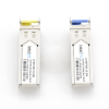 transceptores Ópticos bidireccionales sfp (mini gbic) / monomodo 1310 & 1550 nm / 1.25 gbps / 1000base bx / conector lc/upc simplex / ddm / hasta 20 km / 2 piezas
