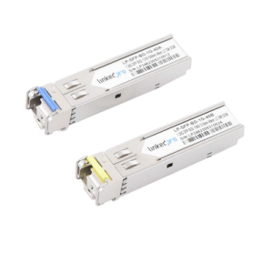 transceptores Ópticos bidireccionales sfp (mini gbic) / monomodo 1310 & 1550 nm / 1.25 gbps / 1000base bx / conector lc/upc simplex / ddm / hasta 40 km / 2 piezas