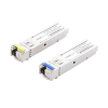 transceptores Ópticos bidireccionales sfp (mini gbic) / monomodo 1310 & 1550 nm / 1.25 gbps / 1000base bx / conector lc/upc simplex / ddm / hasta 5 km / 2 piezas
