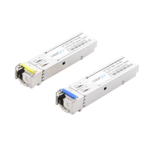 transceptores Ópticos bidireccionales sfp (mini gbic) / monomodo 1310 & 1550 nm / 1.25 gbps / 1000base bx / conector lc/upc simplex / ddm / hasta 5 km / 2 piezas