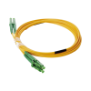 jumper de fibra Óptica monomodo 9/125 lc/apc lc/apc duplex pvc, 2.0 mm, amarillo, 2 metros