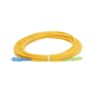 jumper de fibra Óptica monomodo sc/upc sc/apc simplex, color amarillo, 15 metros