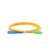 jumper de fibra Óptica monomodo sc/upc sc/apc simplex, color amarillo, 3 metros, 3 mm