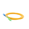 jumper de fibra Óptica monomodo sc/upc sc/apc simplex, color amarillo, 3 metros, 3 mm