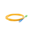 jumper de fibra Óptica monomodo sc/upc sc/apc simplex, color amarillo, 3 metros, 3 mm