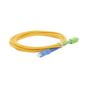 jumper de fibra Óptica monomodo sc/upc sc/apc simplex, color amarillo, 3 metros, 3 mm