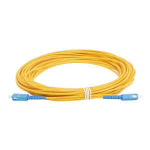 jumper de fibra Óptica monomodo sc/upc sc/upc simplex, color amarillo, 15 metros