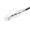 cable de parcheo slim utp cat6 20 cm negro diámetro reducido (28 awg)