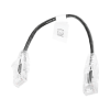cable de parcheo slim utp cat6 20 cm negro diámetro reducido (28 awg)