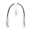 cable de parcheo slim utp cat6 20 cm negro diámetro reducido (28 awg)