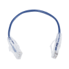 cable de parcheo slim utp cat6 20 cm azul diámetro reducido (28 awg)