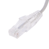 cable de parcheo slim utp cat6 20 cm gris diámetro reducido (28 awg)