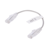 cable de parcheo slim utp cat6 20 cm gris diámetro reducido (28 awg)