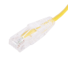 cable de parcheo slim utp cat6 20 cm amarillo diámetro reducido (28 awg)