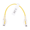cable de parcheo slim utp cat6 20 cm amarillo diámetro reducido (28 awg)