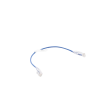 cable de parcheo slim utp cat6 30 cm azul diámetro reducido (28 awg)