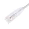 cable de parcheo slim utp cat6 30 cm gris diámetro reducido (28 awg)