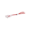 cable de parcheo slim utp cat6 30 cm rojo diámetro reducido (28 awg)