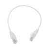 cable de parcheo slim utp cat6 30 cm blanco, diámetro reducido (28 awg)