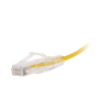 cable de parcheo slim utp cat6 30 cm amarillo diámetro reducido (28 awg)