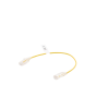 cable de parcheo slim utp cat6 30 cm amarillo diámetro reducido (28 awg)