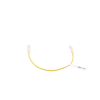 cable de parcheo slim utp cat6 30 cm amarillo diámetro reducido (28 awg)
