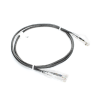 cable de parcheo slim utp cat6 1 metro, negro, diámetro reducido (28 awg)