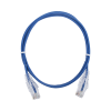 cable de parcheo slim utp cat6 1 metro, azul, diámetro reducido (28 awg)