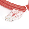 cable de parcheo slim utp cat6 1 metro, rojo, diámetro reducido (28 awg)