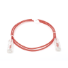 cable de parcheo slim utp cat6 1 metro, rojo, diámetro reducido (28 awg)