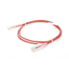 cable de parcheo slim utp cat6 1 metro, rojo, diámetro reducido (28 awg)