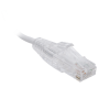 cable de parcheo slim utp cat6 1 metro, blanco, diámetro reducido (28 awg)