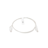 cable de parcheo slim utp cat6 1 metro, blanco, diámetro reducido (28 awg)