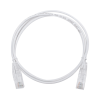 cable de parcheo slim utp cat6 1 metro, blanco, diámetro reducido (28 awg)