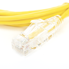 cable de parcheo slim utp cat6 1 metro, amarillo, diámetro reducido (28 awg)