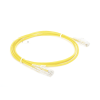 cable de parcheo slim utp cat6 1 metro, amarillo, diámetro reducido (28 awg)