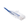 cable de parcheo slim utp cat6 1.5 m azul diámetro reducido (28 awg)
